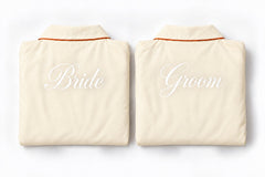 Personalized Cotton Couple Robes – Cozy & Custom - Butter Yellow