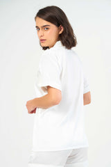 Washable Satin Short Pj Set – Pearl White