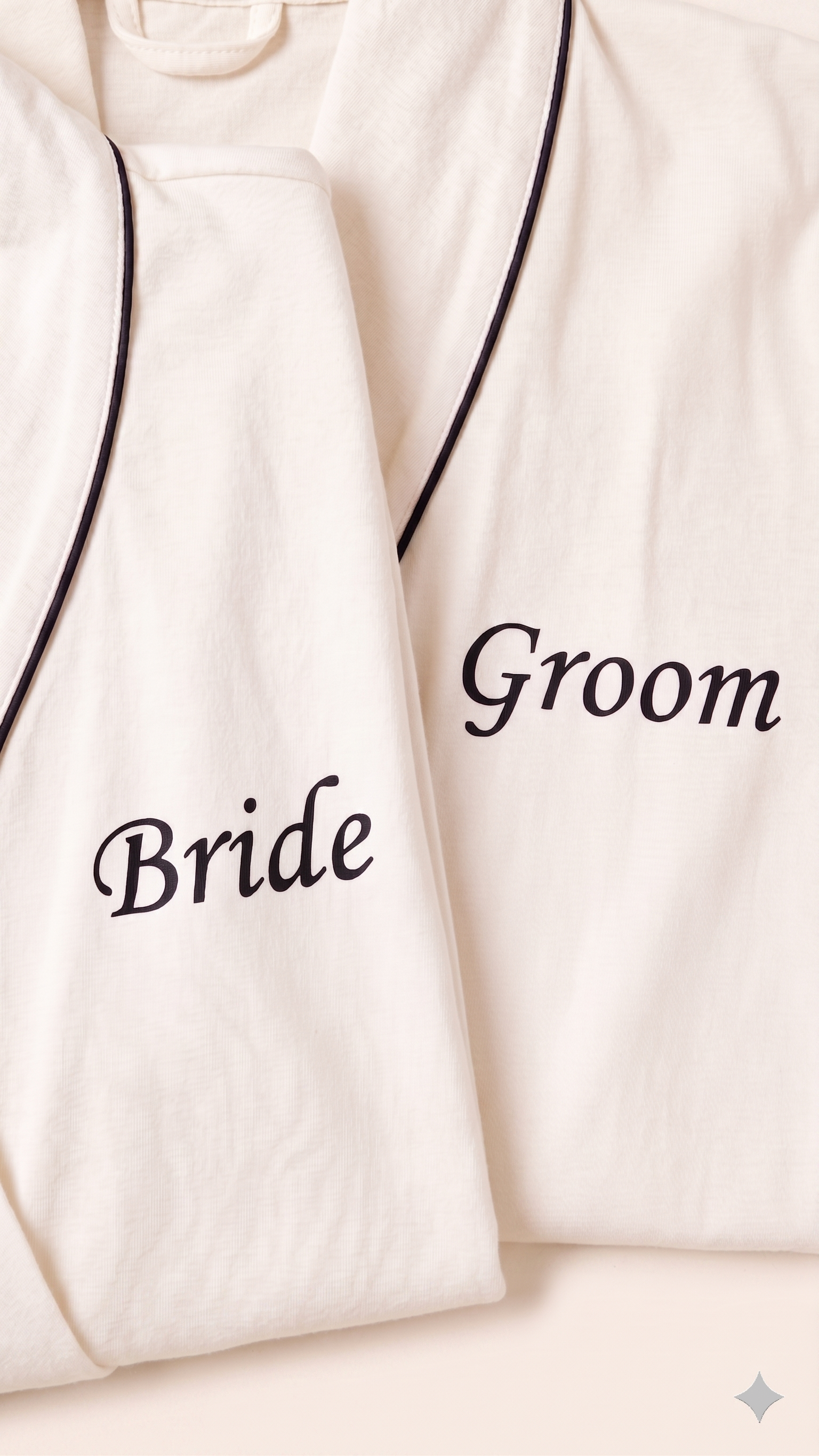 Personalized Cotton Couple Robes – Cozy & Custom - White